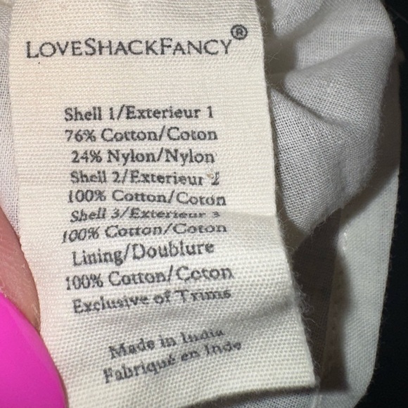 LoveShackFancy Floral Pink Lace Trim Mini Skirt - Size Medium (M), NWOT - Picture 5 of 5